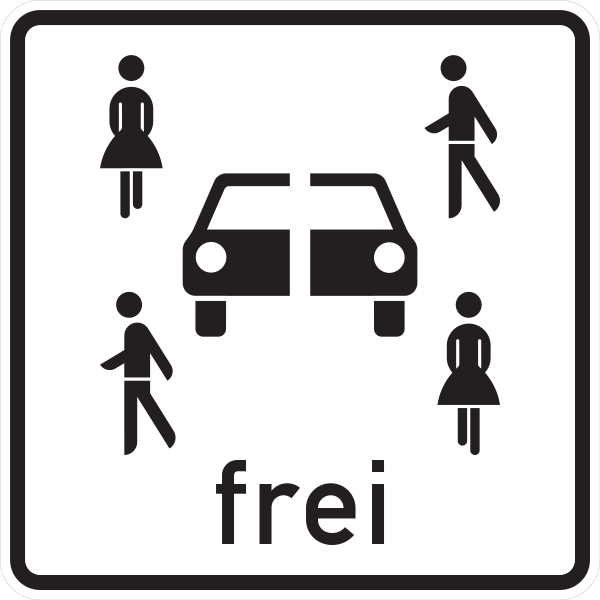 StVO - Zusatzzeichen 1024-21 - Carsharingfahrzeuge frei