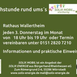 eCS-Sprechstunden in Wallertheim jeden 3. Donnerstag im Monat 18-19 Uhr